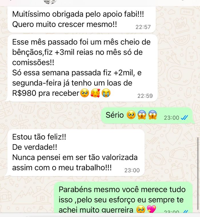 Comentários de afiliados no Instagram